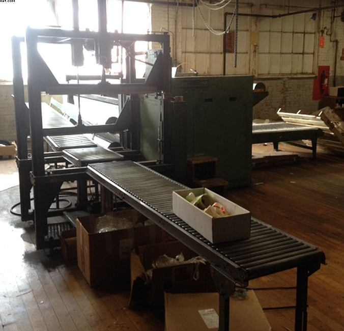 CURTIS & MARBLE Wrapping Machine, 72" max working width.